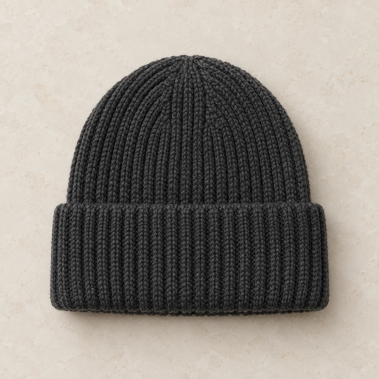 Rib-knit watch cap